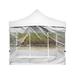 COFEST Outdoor Waterproof Camping Tent Cloth Windproof Inflatable Thick Cloth with Window 210D Oxford Cloth Waterproof Rainproof Shade Cloth 3x2 Meters White