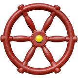 12 Pirate Ship Wheel for Swing Sets Play Sets & Playhouses Red