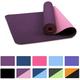 Yoga Mat TPE Eco-friendly Reversible None slip 1/4-inch Thick 24 Inches Wide 72 Inches Long For Pilates Exercise With Carry Strap