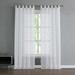 French Connection Frankie Clip Sheer Tab Top Window Curtain 2-Panel Sets