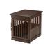 Richell Wooden End Table Pet Crate Wood in Brown | 25 H x 24 W x 31.1 D in | Wayfair 94916