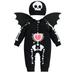 Xkwyshop Kids Baby Girl Boys 3Pcs Halloween Outfits Luminous Long Sleeve Bat Costume with Wings Hat Set Cosplay