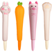 Cartoon Animal Pens Kawaii School Supplies Pens Cute Cartoon Gel Ink Pens Boys Girls Cute Pens for Writing Gifts for Children Teachers Black Refill Pen - style 1