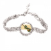 Violin Rock Music Festival Poster Tennis Chain Anklet Bracelet Diamond Jewelry