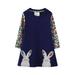 Youmylove Dresses For Girls Toddler Long Sleeve Dress Cute Bunny And Floral Cartoon Appliques Print A Line Flared Skater Dress Cotton Dress Outfit