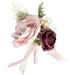 RKZDSR Rose Men And Women s Wedding Ball Flower Accessories Wrist Flower Wedding Artificial Flower Corsage Accessories A