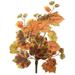 Vickerman FB170301 20 in. Autumn Grape Leaf Hanging Bush - Red & Brown
