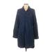 Old Navy Casual Dress - Shirtdress: Blue Dresses - Women's Size Medium