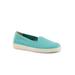 Extra Wide Width Women's Adelina Flat by Trotters in Aqua Blue (Size 9 WW)