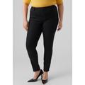 Slim-fit-Jeans VERO MODA CURVE "VMRUDY" Gr. 48, Länge 32, schwarz (black) Damen Jeans Röhrenjeans