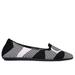 Skechers Women's Cleo 2.0 - Lady Sherlock Flats | Size 10.0 Wide | Black/White | Textile | Vegan | Machine Washable