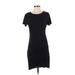 BTFBM Casual Dress - Sheath: Black Solid Dresses - Women's Size Small