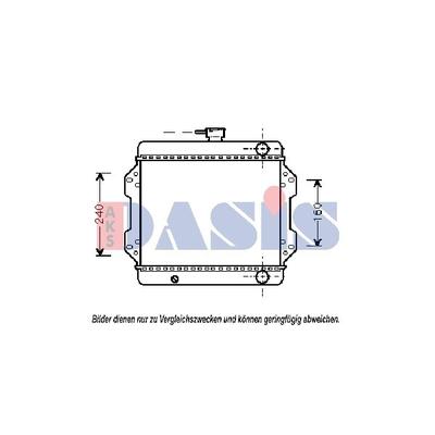 AKS DASIS Kühler, Motorkühlung für SUZUKI 1770080000000 17700A80001 17700A800 320030N