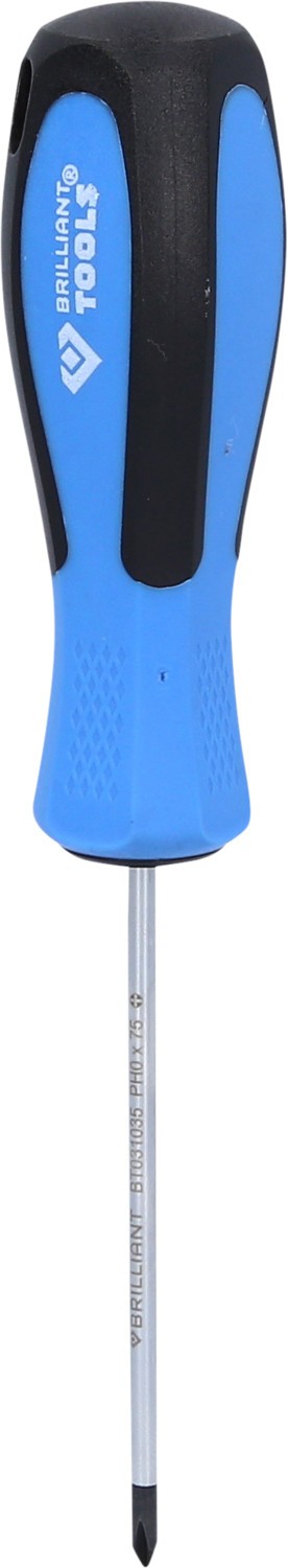 Brilliant Tools Schraubendreher Kreuzschlitz, PH0 x 75 mm BT031035