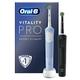 Oral-B Vitality Pro 2x Electric Toothbrushes For Adults, Mothers Day Gifts For Her / Him, 2 Toothbrush Heads, 3 Brushing Modes Including Sensitive Plus, 2 Pin UK Plug, Black & Blue