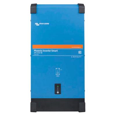 Wechselrichter VICTRON ENERGY "Phoenix 48/5000 Smart", schwarz (blau, schwarz), B:55,5cm H:29,5cm L:16cm, Wandler