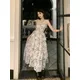 Deeptown-Robe de graduation blanche Fairycore pour femme robes florales vintage longue robe de