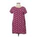 Peter Som Collective Casual Dress - Shift: Pink Floral Motif Dresses - Women's Size 4