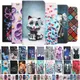 Leather Case For Samsung Galaxy S23 Plus Ultra Flip Wallet Card Slot Holder Fashion Cartoon Painted