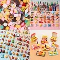 Miniature items Dollhouse Food Snacks ice cream Dessert Hamburger Wink Drink for Blyth Barbies BJD