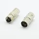 5Pcs F Type Male Plug Connector Socket to RF Coax TV Aerial Female RF Adapters