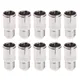 10 Pcs Quick Fit F Connector Male Plug To Female Adapter - Push On RF Coaxial