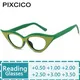 R56403 Women's Reading Glasses +50 +100 +150 +200 Cat Eye Presbyopic Glasses with Diopters Optical