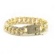 Hip Hop Shiny Cuban Link Chain Bracelets Women Men Gold Color Rhinestone Iced Out Chain Bracelets