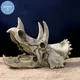 Animals Skull Fish Tank Fossil Dinosaur Ornaments Aquarium Rhinoceros Bone Decoration Fishbowl