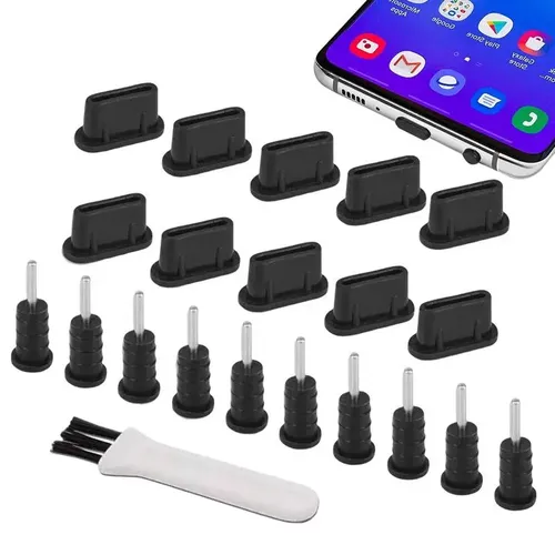 Typ C Stecker Staubs topfen 3 5mm Kopfhörer stecker USB Typ C Ladeans chluss schutz für Samsung