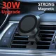 30W Magnetic Car Wireless Charger Mount Fast Charging Air Vent Magnet Car Phone Holder Stand for