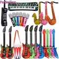 Inflatable Rock Star Toy Ballon 32 Inflatable Party Props Balloons Guitar Saxophone Keyboard Piano