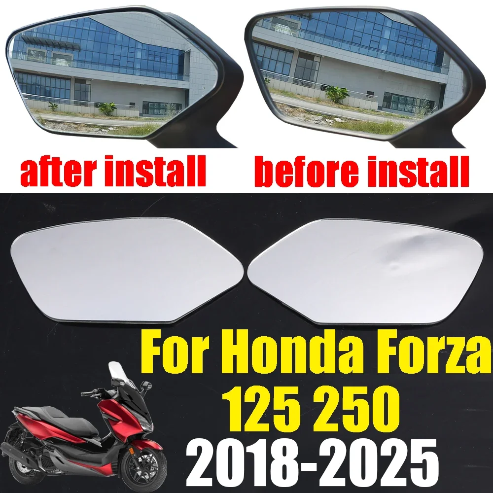 Für HONDA Forza 125 250 NSS Forza 125 Forza 250 Zubehör Konvexen Spiegel Erhöhen Rückspiegel Seite Spiegel Ansicht vision Objektiv Image