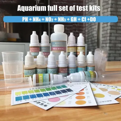 PH NH4 NO2 NO3 GH CI H2S TUN Checker Test Mittel Aquakultur Aquarium Aquarium Wasser Test Kits