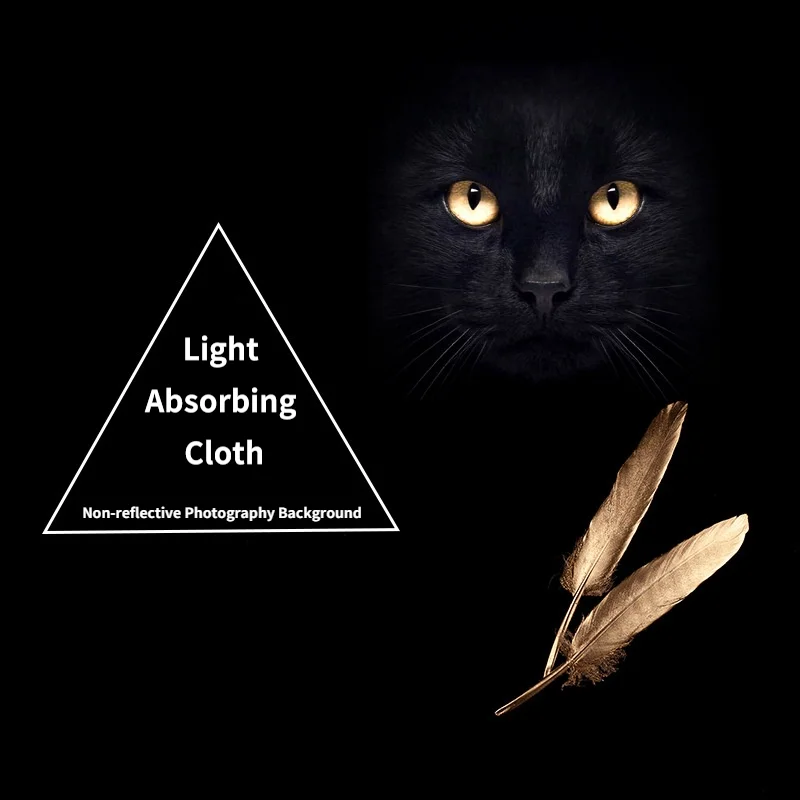 Nicht reflektierende Fotografie Hintergrund Schwarz Beflockung Licht Absorbieren Tuch für Fotos Hintergrund Studio Zubehör Fotografia Image