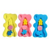 Hemoton 3Pcs Infant Bath Sponge Mats Practical Baby Bath Mats Newborn Bath Cushions