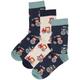 ewers - Socken Trecker 3Er-Pack In Navy/Salbei, Gr.35-38