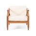 Aston Acacia Wood Outdoor Club Chairs with Cushions by Christopher Knight Home