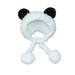 Panda Bear Dog Costume Neck Ear Warmer Headband Protector for Cat and Dog Size S
