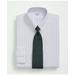 Brooks Brothers Men's Stretch Supima Cotton Non-Iron Poplin Polo Button-Down Collar, Striped Dress Shirt | Blue | Size 15 32