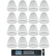 (16) JBL Control 64P/T 4 30w Commercial 70v Hanging Pendant Speakers+Amplifier