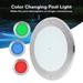 12V Inground Swimming Pool Lights 35W IP68 Waterproof Stainless Steel Color Changing LED Pool Lights 9.06inch Diameter