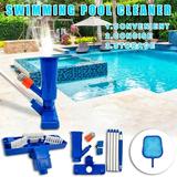Tiitstoy Portable Swimming Pool Vacuum Cleaner and Salvage Net Combination for Above Ground Pool Inflatable Pool Spas Ponds & Fountains