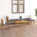Htovila 7 Piece Patio Set with Cushions Solid Acacia Wood