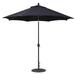 9 Foot Deluxe Auto-Tilt Umbrella-Sunbrella Solid Colors Fabric Type-Black Fabric Color-Black Pole Finish Bailey Street Home 317-Bel-1185438