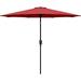 Simple Deluxe 9ft Outdoor Market Table Patio Umbrella with Button Tilt Crank and 8 Sturdy Ribs for Garden