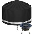 Fire Pit Covers 82Cm Round Waterproof Round Fire Pit Cover Fire Pit Cover Fire Pit Cover Outdoor Waterproof Fire Pit Cover(82 * 82 * 45Cm)