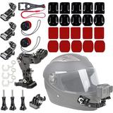 34in1 Motorcycle Helmet Chin Mount Kits for GoPro Hero 10 9 8 7 Black Silver White 6 5 4 Osmo and Other Action