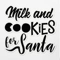 Vinyl Stickers Decals Of Milk Santa Christmas Quote - Waterproof - Apply On Any Smooth Surfaces Indoor Outdoor Bumper Tumbler Wall Laptop Phone Skateboard Cup Glasses Car HelmetANDVER30g7952BL070223