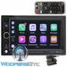 POWER ACOUSTIK CP-650 Double DIN Bluetooth in-Dash Digital Media Car Stereo Receiver with Touchscreen Apple CarPlay 6.5